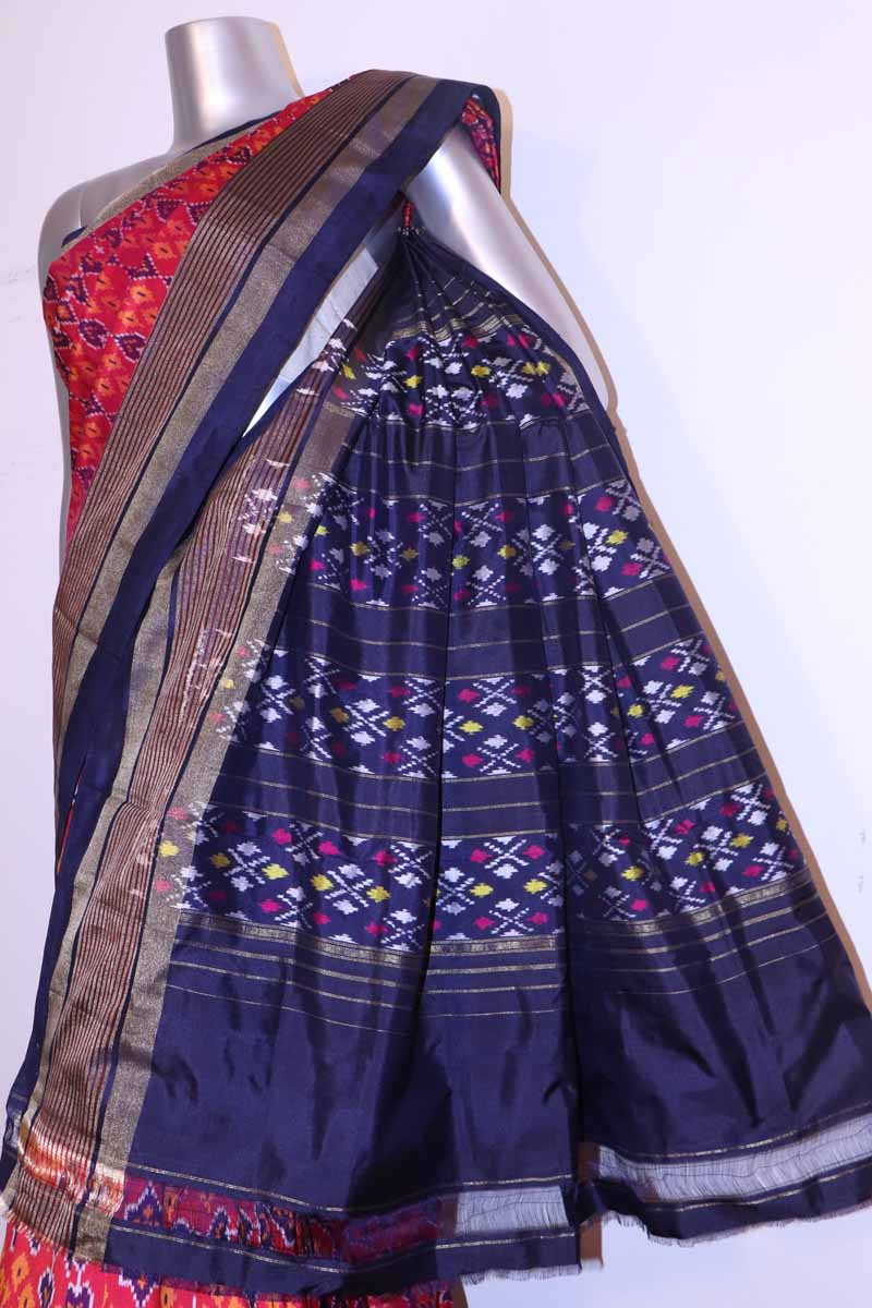 Exquisite Ikat Patola Silk Saree